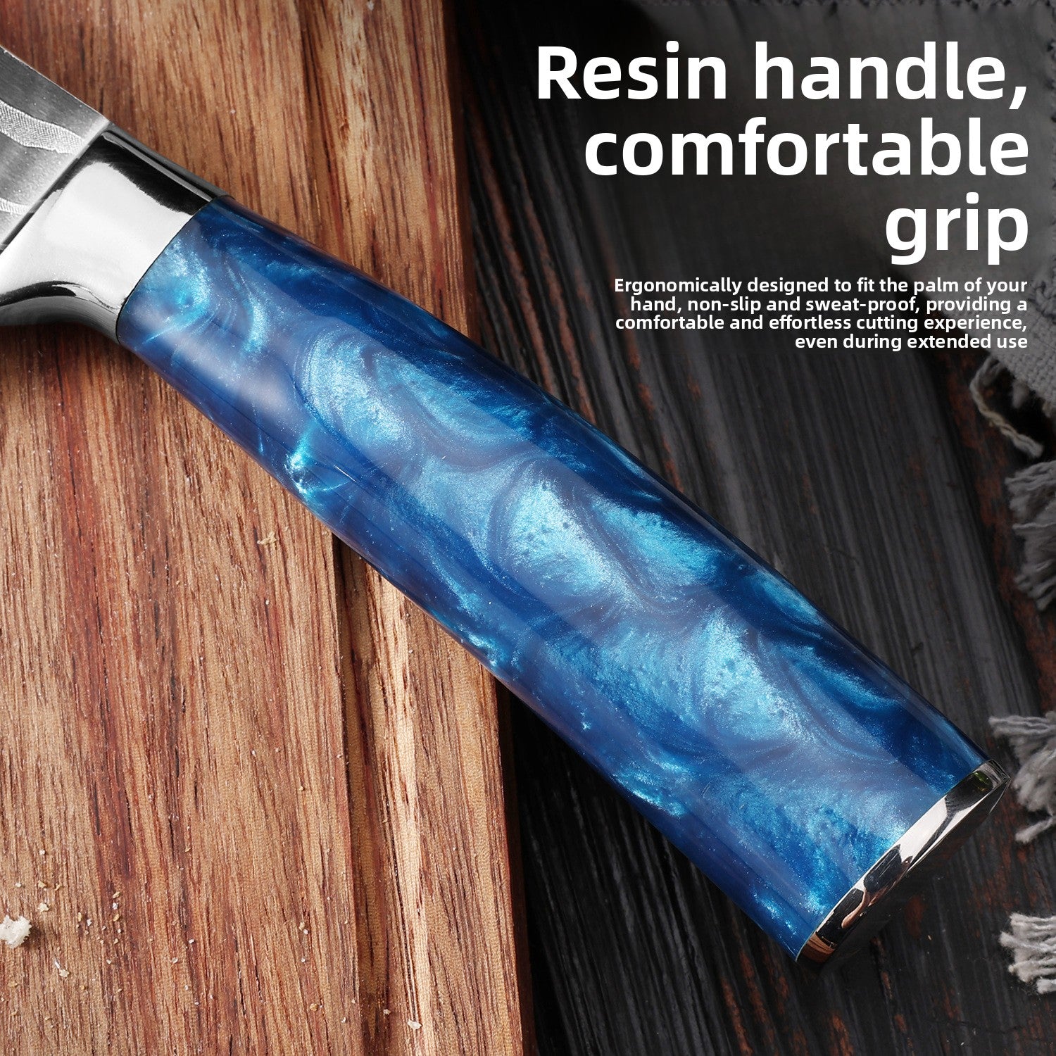 Damascus Steel Kitchen Knife Set