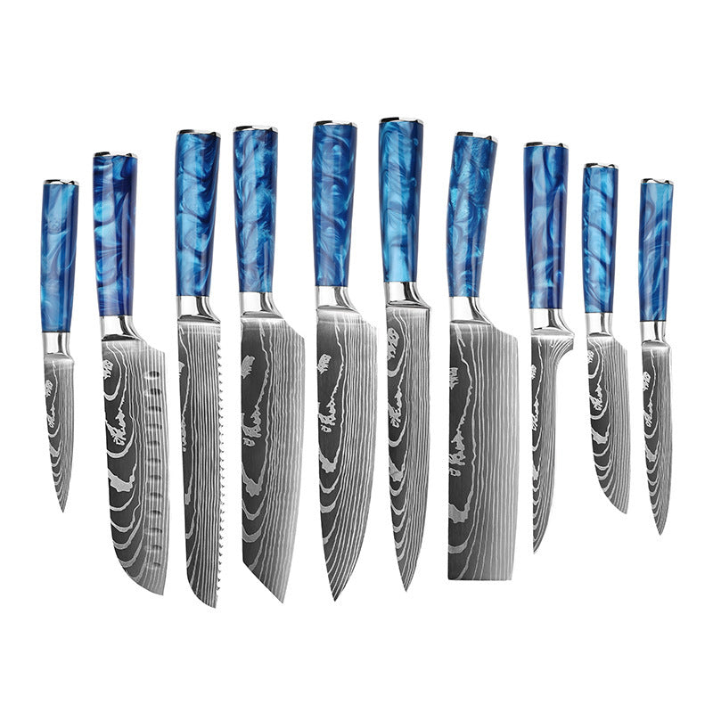 Damascus Steel Kitchen Knife Set