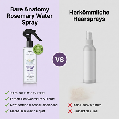 Bare Anatomy Haarspray mit Rosmarin & Reiswasser-Formel, 200 ml