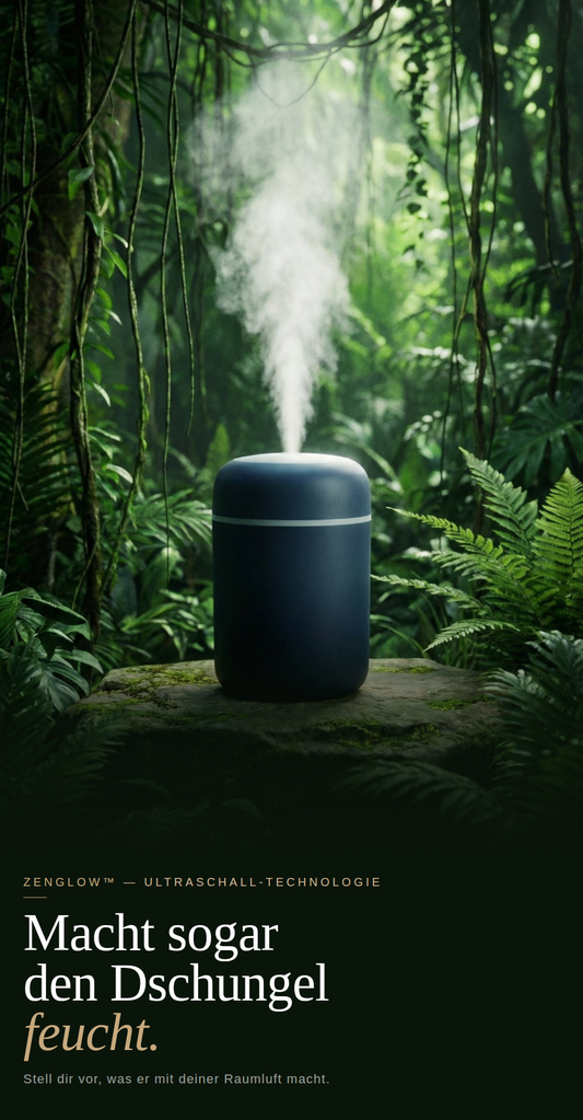 ZenGlow™ - Trockene Luft raubt dir den Schlaf.